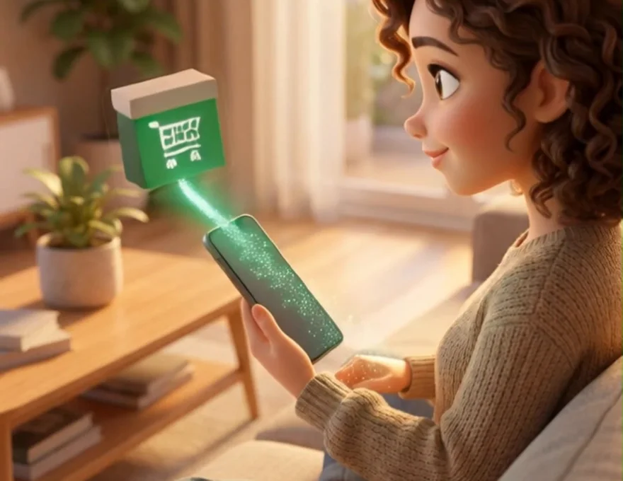 Formatbeispiel Erklärfilm: Lieferung: E-Commerce · 3D-Animation mit Sprecher