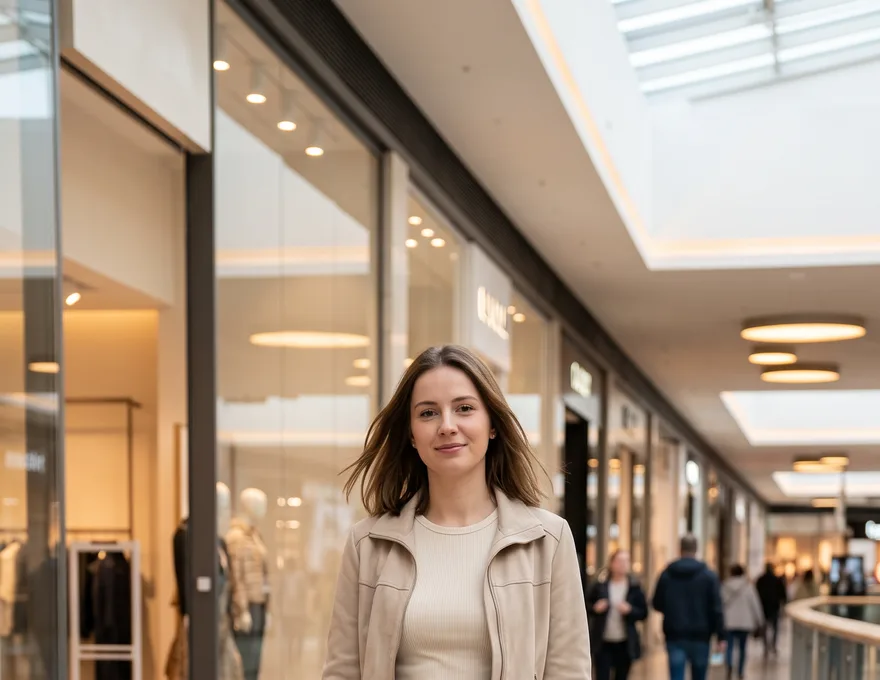 Formatbeispiel Influencer-Fotos: Shopping, Fitness, Skincare