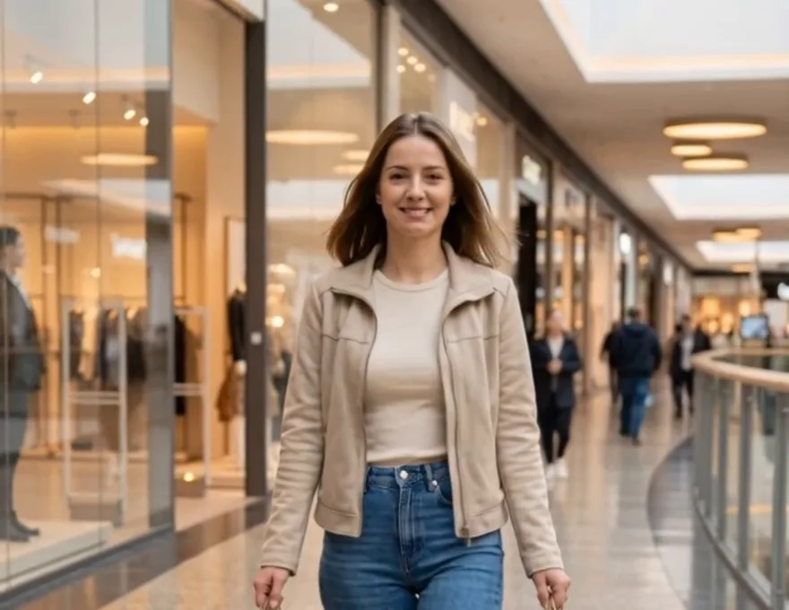 Formatbeispiel Influencer-Video: Shopping-Vlog mit Lip-Sync