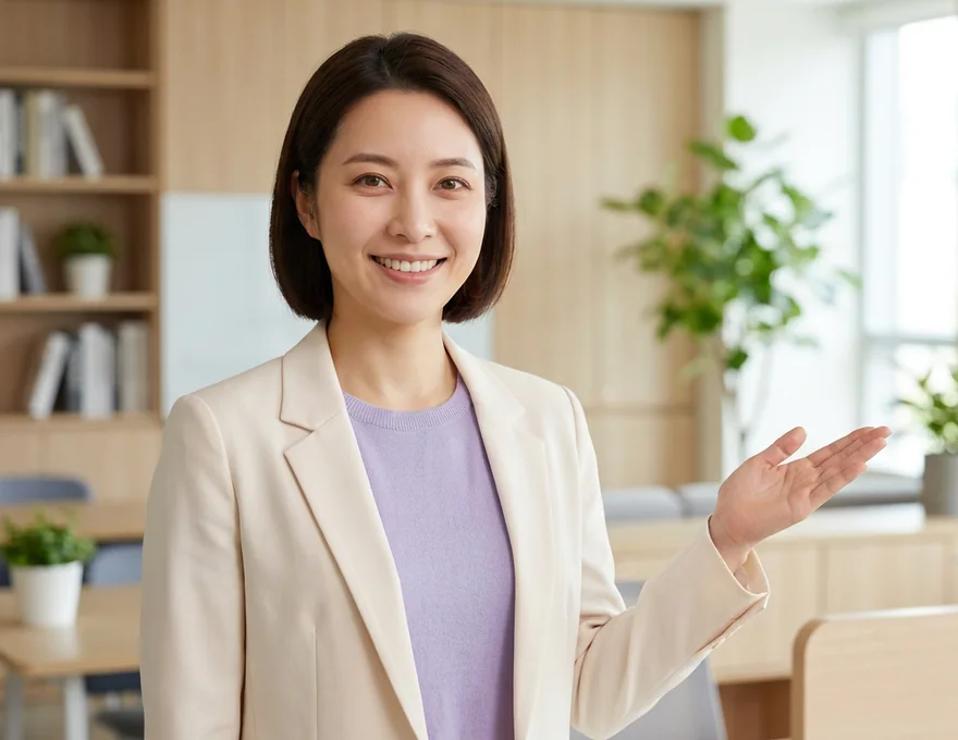 Formatbeispiel KI-Avatar: Presenterin · E-Learning & Onboarding