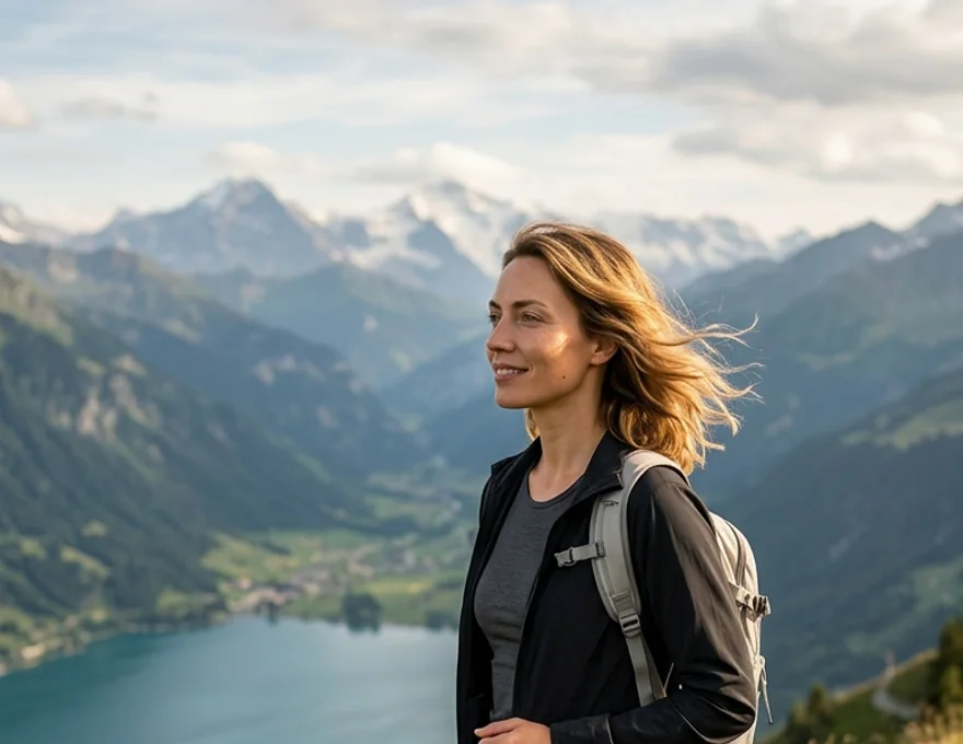 Formatbeispiel KI-Influencerin: Virtuelle Influencerin · Vier Szenen